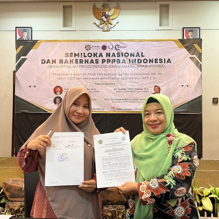 Hadiri Semiloka dan Rakernas PPPBA, Koorprodi PBA FTIK IAIN Ternate Andi Nurmawaddah Teken MoU dengan Ketua PPPBA Indonesia